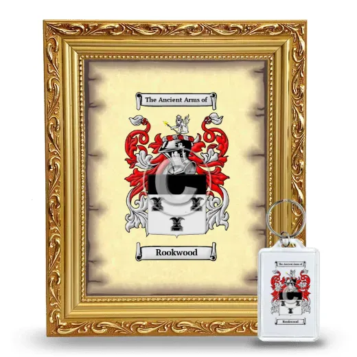 Rookwood Framed Coat of Arms and Keychain - Gold