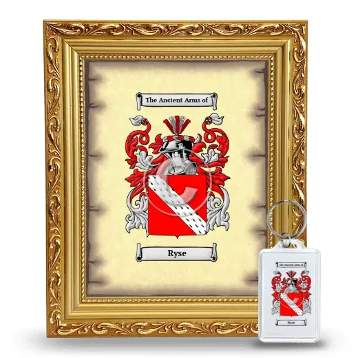 Ryse Framed Coat of Arms and Keychain - Gold