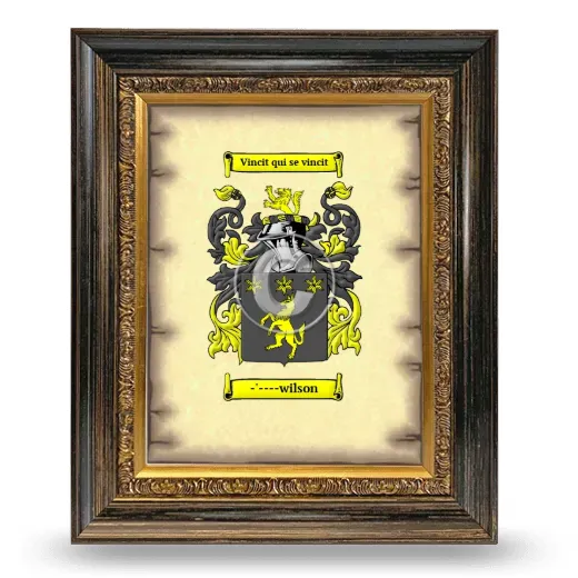 -'----wilson Coat of Arms Framed - Heirloom