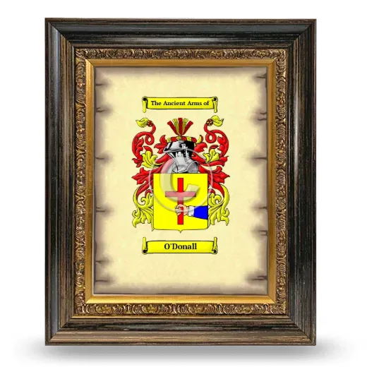 O'Donall Coat of Arms Framed - Heirloom