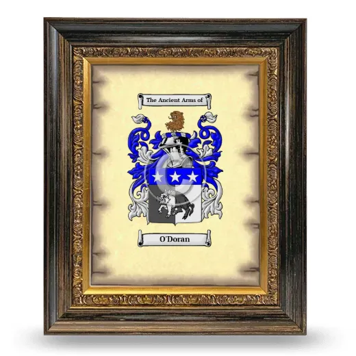 O'Doran Coat of Arms Framed - Heirloom