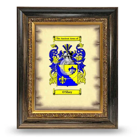O'Shay Coat of Arms Framed - Heirloom