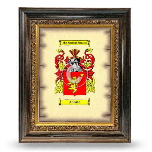 Abbate Coat of Arms Framed - Heirloom