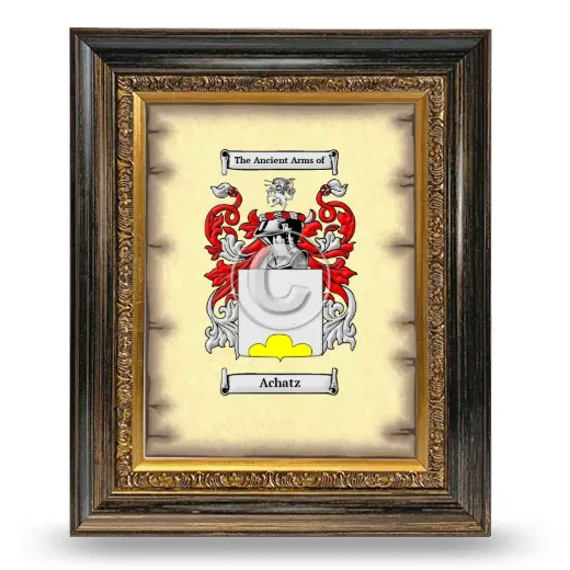 Achatz Coat of Arms Framed - Heirloom