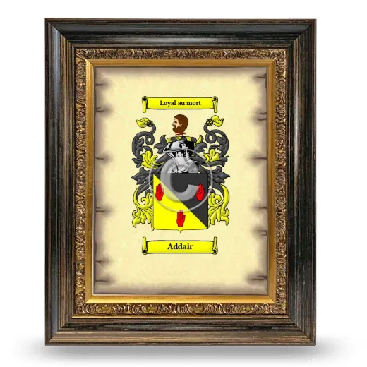 Addair Coat of Arms Framed - Heirloom