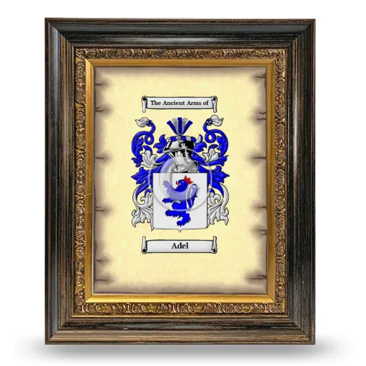 Adel Coat of Arms Framed - Heirloom