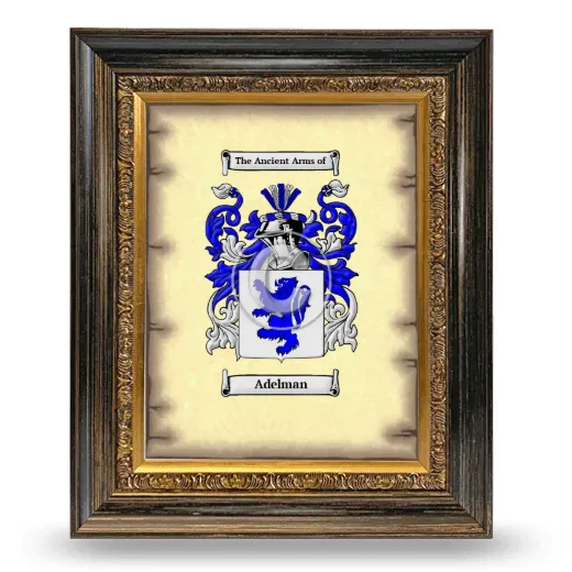 Adelman Coat of Arms Framed - Heirloom