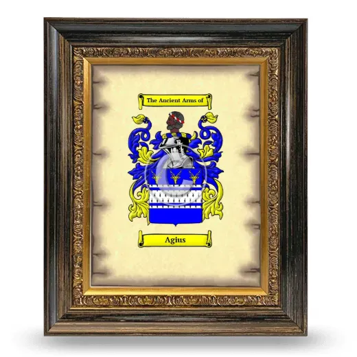 Agius Coat of Arms Framed - Heirloom
