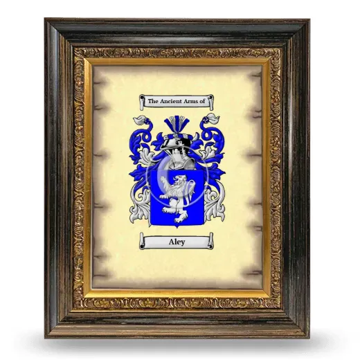 Aley Coat of Arms Framed - Heirloom