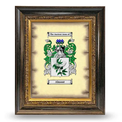 Almont Coat of Arms Framed - Heirloom