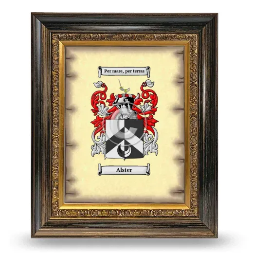 Alster Coat of Arms Framed - Heirloom