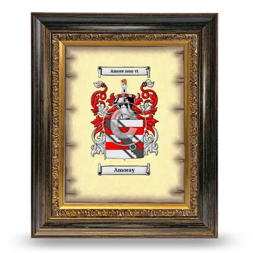 Amoray Coat of Arms Framed - Heirloom