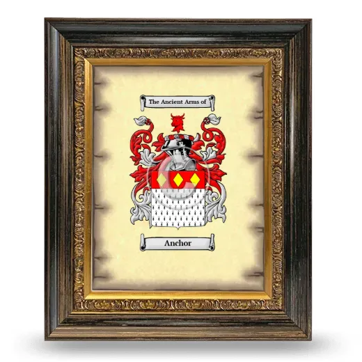 Anchor Coat of Arms Framed - Heirloom