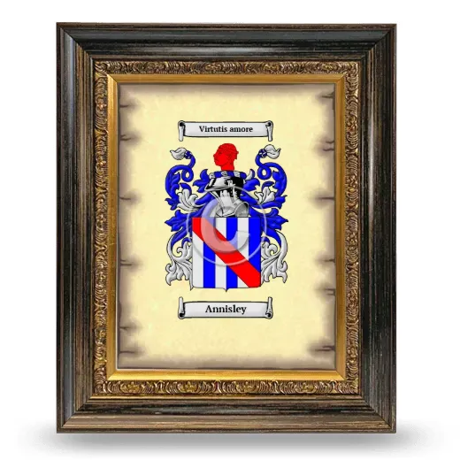 Annisley Coat of Arms Framed - Heirloom