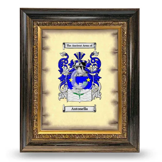 Antonella Coat of Arms Framed - Heirloom