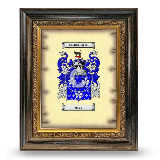 Arcy Coat of Arms Framed - Heirloom