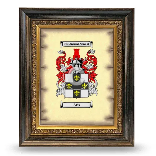 Aris Coat of Arms Framed - Heirloom