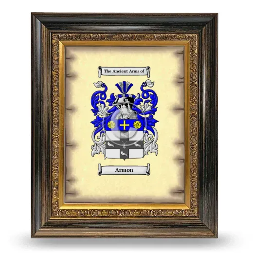 Armon Coat of Arms Framed - Heirloom