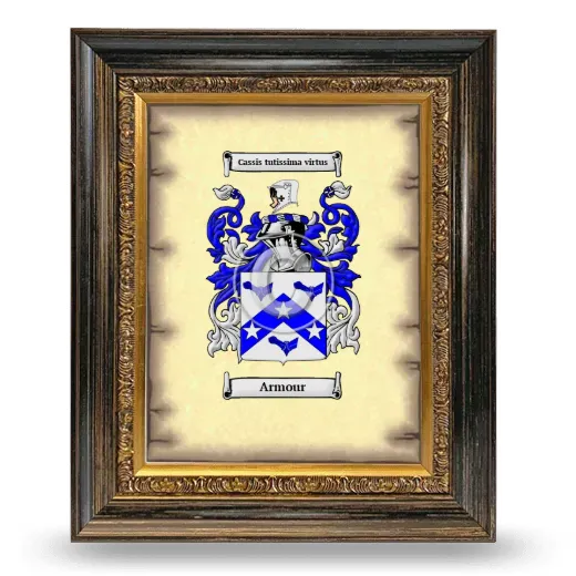 Armour Coat of Arms Framed - Heirloom