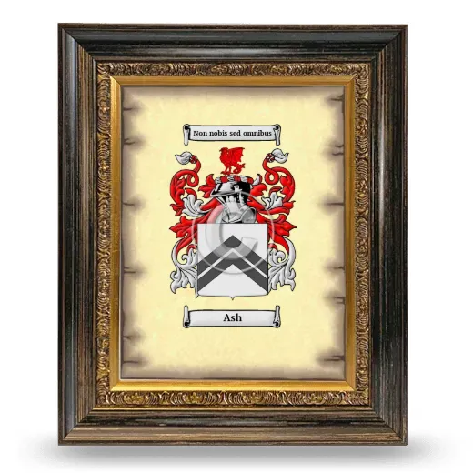 Ash Coat of Arms Framed - Heirloom