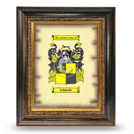Ashmole Coat of Arms Framed - Heirloom