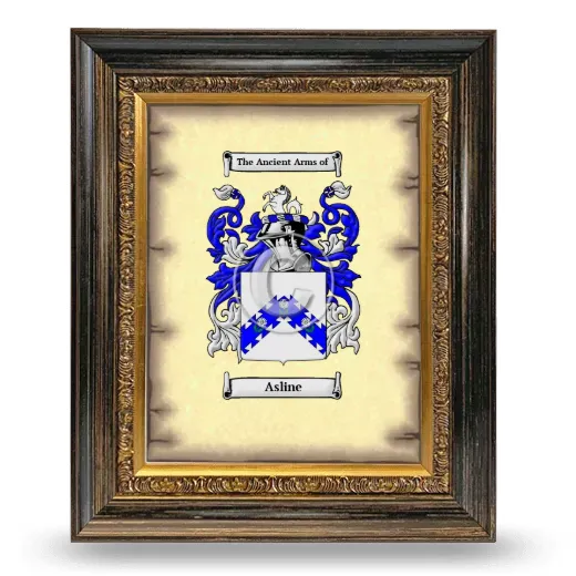 Asline Coat of Arms Framed - Heirloom