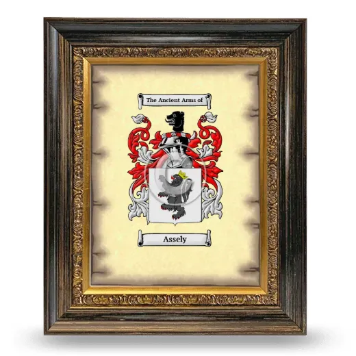 Assely Coat of Arms Framed - Heirloom