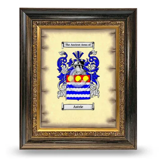 Astrie Coat of Arms Framed - Heirloom