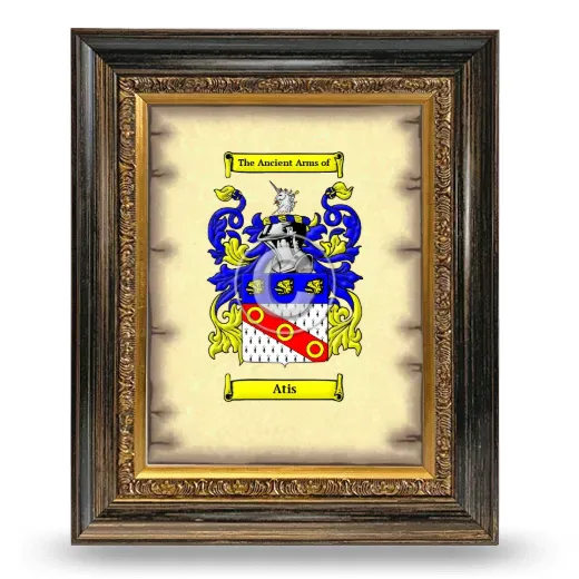 Atis Coat of Arms Framed - Heirloom