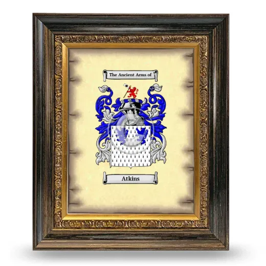 Atkins Coat of Arms Framed - Heirloom