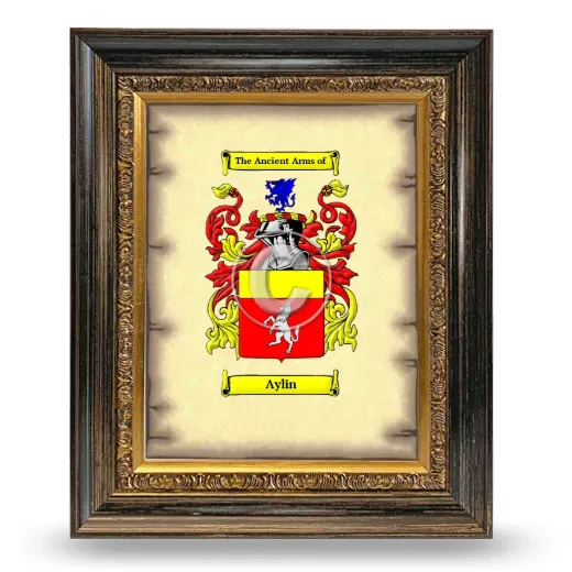 Aylin Coat of Arms Framed - Heirloom