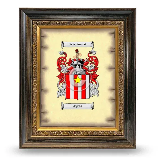 Ayrea Coat of Arms Framed - Heirloom