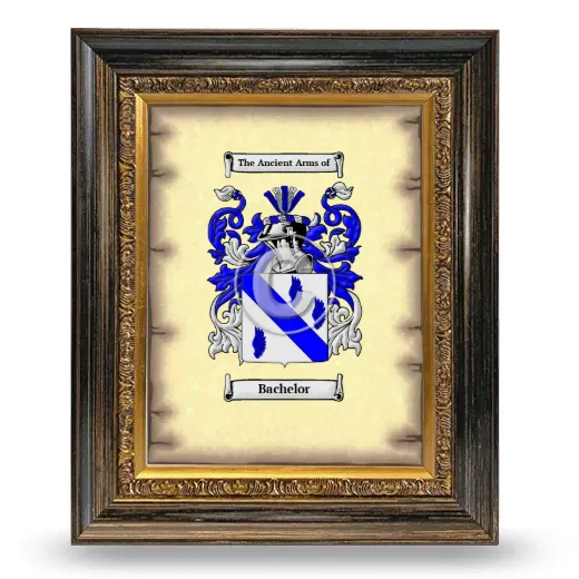 Bachelor Coat of Arms Framed - Heirloom