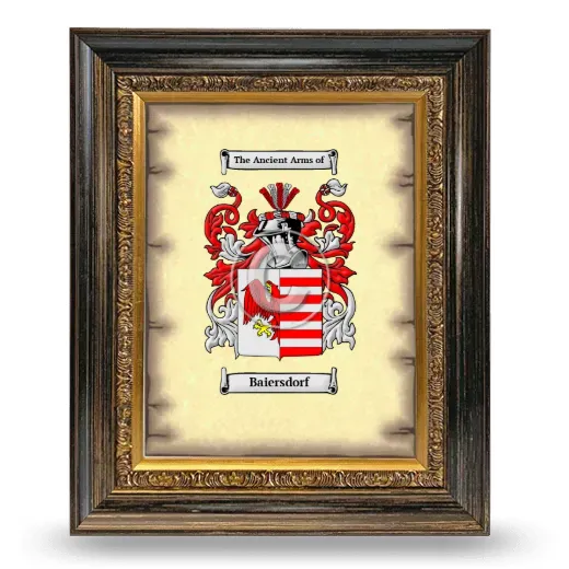 Baiersdorf Coat of Arms Framed - Heirloom
