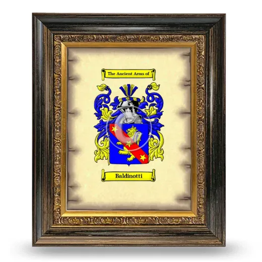 Baldinotti Coat of Arms Framed - Heirloom