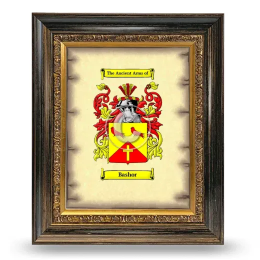 Bashor Coat of Arms Framed - Heirloom