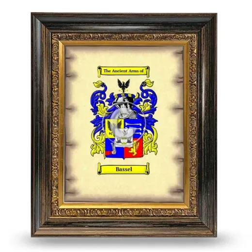 Bassel Coat of Arms Framed - Heirloom