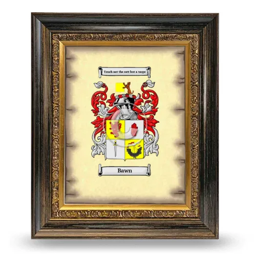 Bawn Coat of Arms Framed - Heirloom