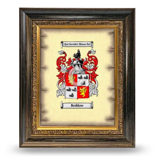 Beddow Coat of Arms Framed - Heirloom