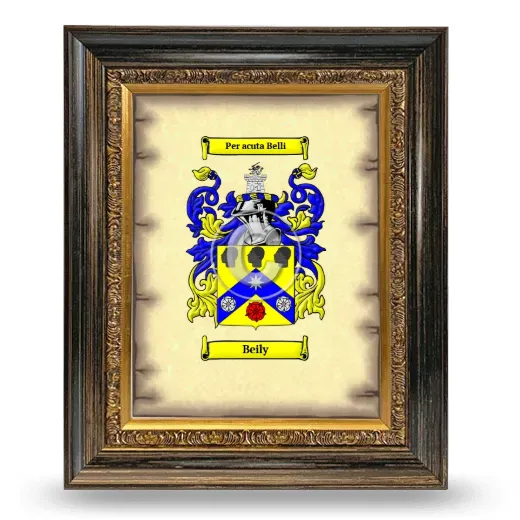 Beily Coat of Arms Framed - Heirloom