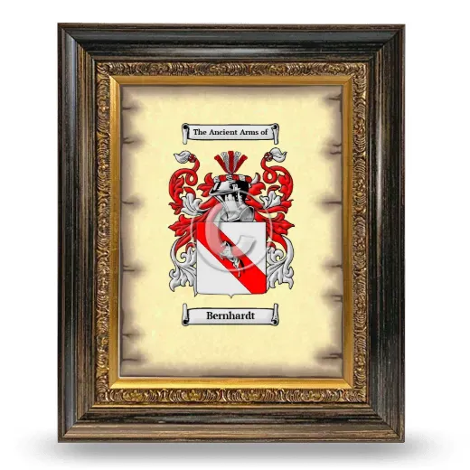 Bernhardt Coat of Arms Framed - Heirloom