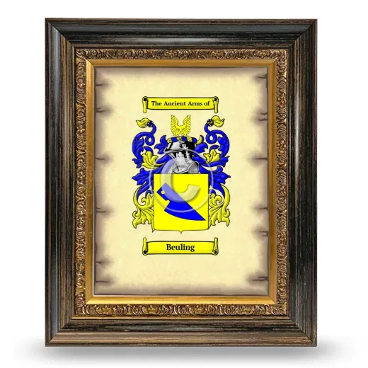 Beuling Coat of Arms Framed - Heirloom