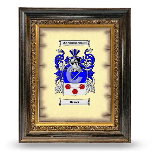 Bewer Coat of Arms Framed - Heirloom