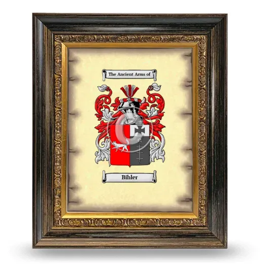 Bihler Coat of Arms Framed - Heirloom