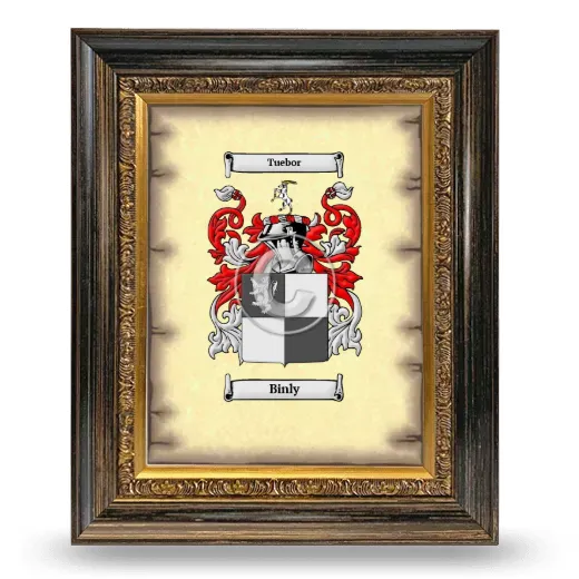 Binly Coat of Arms Framed - Heirloom