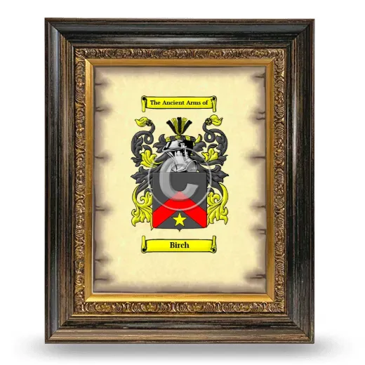 Birch Coat of Arms Framed - Heirloom