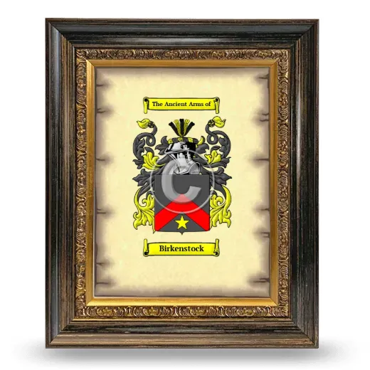 Birkenstock Coat of Arms Framed - Heirloom