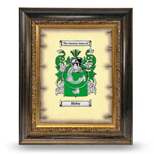 Birley Coat of Arms Framed - Heirloom