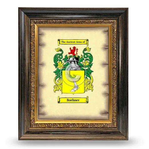 Boehner Coat of Arms Framed - Heirloom