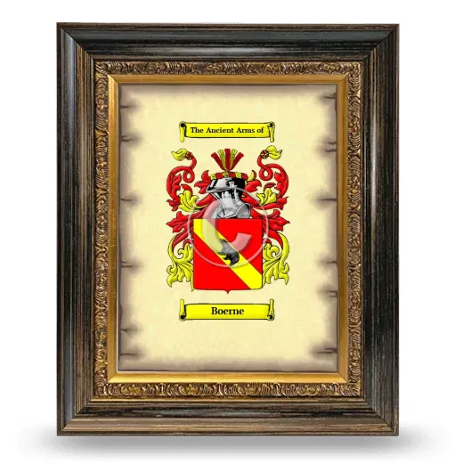 Boerne Coat of Arms Framed - Heirloom